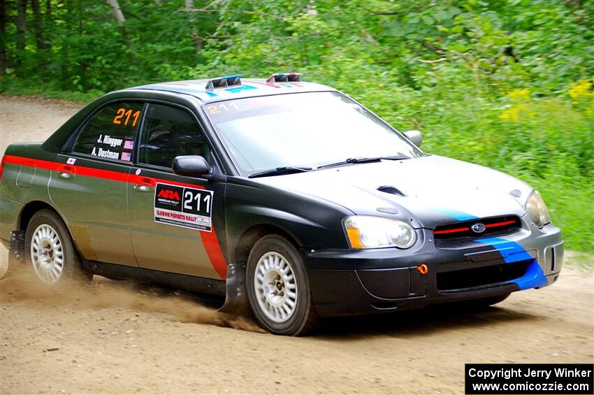 Andrew Dustman / Jake Ringger Subaru WRX on SS1, Steamboat I.