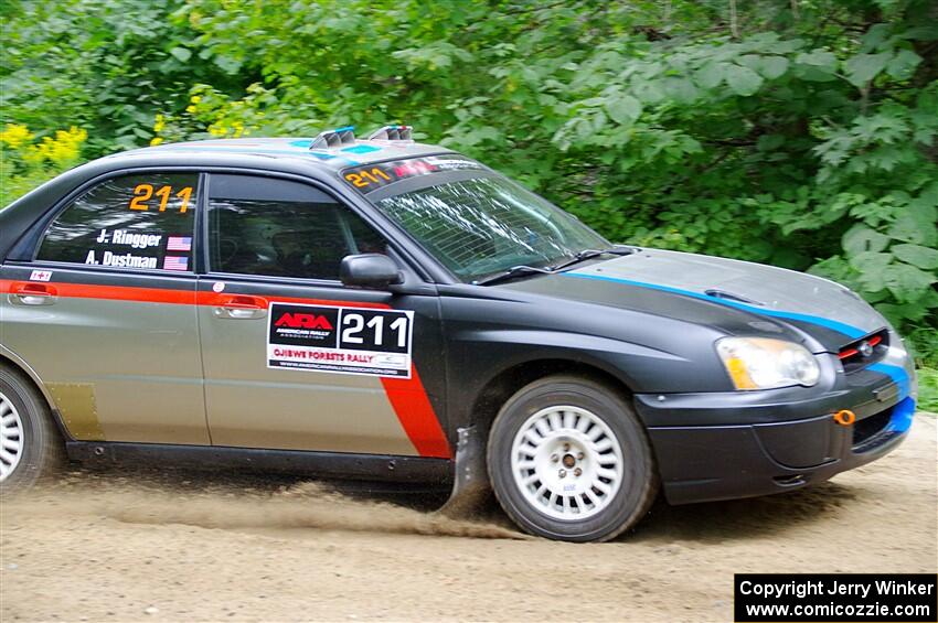 Andrew Dustman / Jake Ringger Subaru WRX on SS1, Steamboat I.