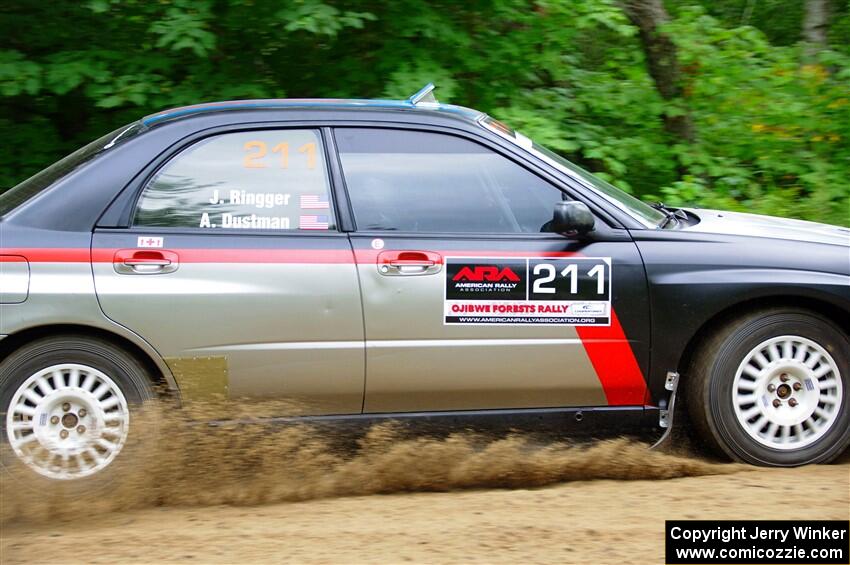 Andrew Dustman / Jake Ringger Subaru WRX on SS1, Steamboat I.