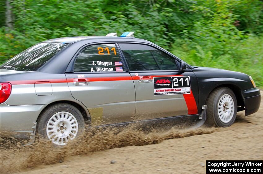 Andrew Dustman / Jake Ringger Subaru WRX on SS1, Steamboat I.