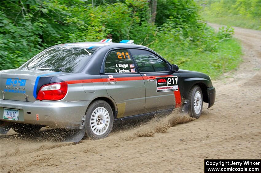 Andrew Dustman / Jake Ringger Subaru WRX on SS1, Steamboat I.