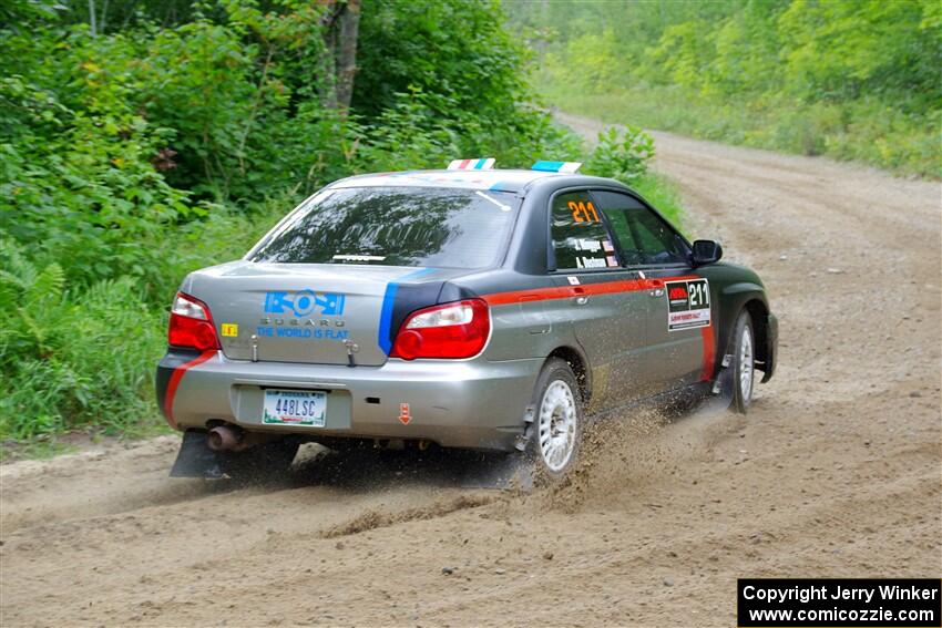 Andrew Dustman / Jake Ringger Subaru WRX on SS1, Steamboat I.