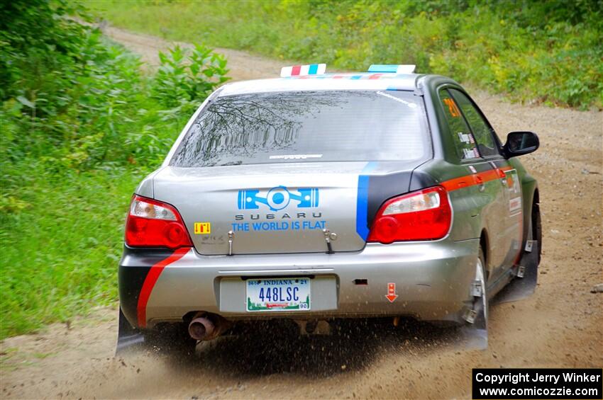 Andrew Dustman / Jake Ringger Subaru WRX on SS1, Steamboat I.