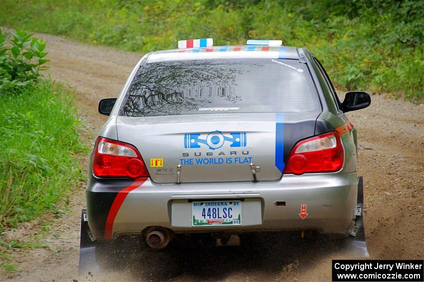 Andrew Dustman / Jake Ringger Subaru WRX on SS1, Steamboat I.