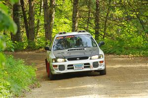 Aidan Hicks / John Hicks Subaru Impreza Wagon on SS1, Steamboat I.