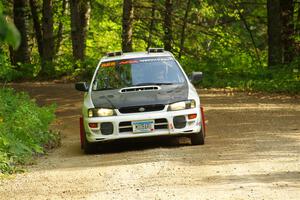 Aidan Hicks / John Hicks Subaru Impreza Wagon on SS1, Steamboat I.