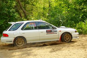 Aidan Hicks / John Hicks Subaru Impreza Wagon on SS1, Steamboat I.