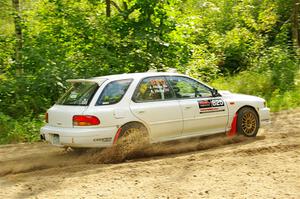 Aidan Hicks / John Hicks Subaru Impreza Wagon on SS1, Steamboat I.