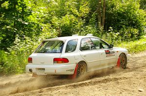 Aidan Hicks / John Hicks Subaru Impreza Wagon on SS1, Steamboat I.