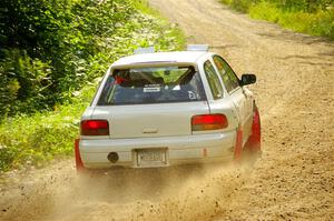 Aidan Hicks / John Hicks Subaru Impreza Wagon on SS1, Steamboat I.