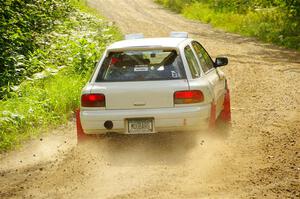 Aidan Hicks / John Hicks Subaru Impreza Wagon on SS1, Steamboat I.