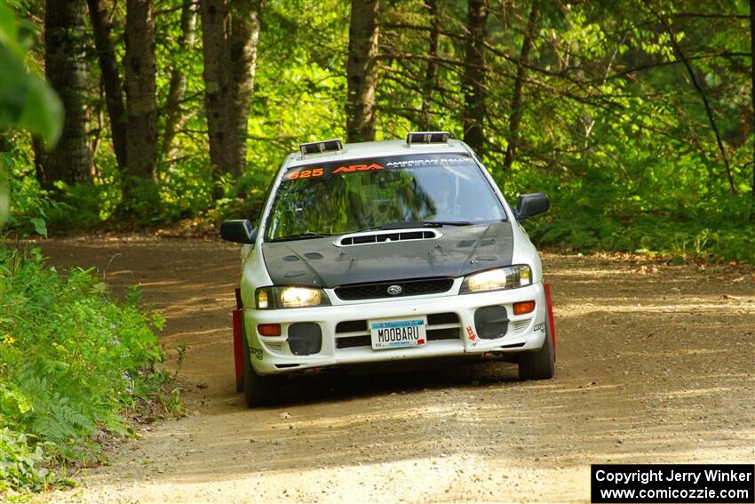 Aidan Hicks / John Hicks Subaru Impreza Wagon on SS1, Steamboat I.