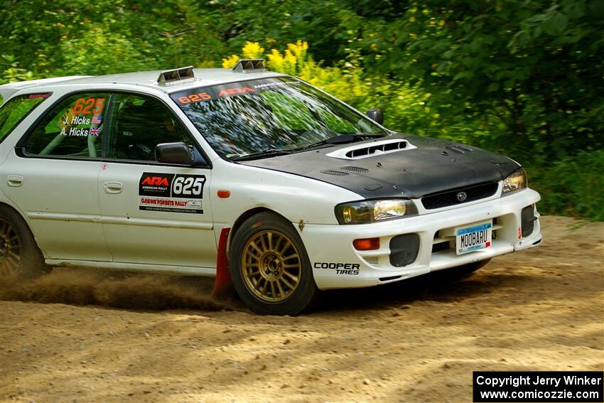 Aidan Hicks / John Hicks Subaru Impreza Wagon on SS1, Steamboat I.