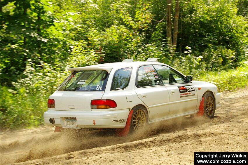 Aidan Hicks / John Hicks Subaru Impreza Wagon on SS1, Steamboat I.