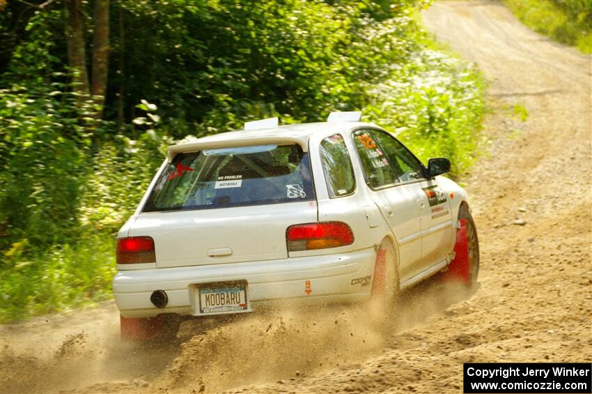 Aidan Hicks / John Hicks Subaru Impreza Wagon on SS1, Steamboat I.