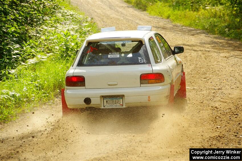 Aidan Hicks / John Hicks Subaru Impreza Wagon on SS1, Steamboat I.