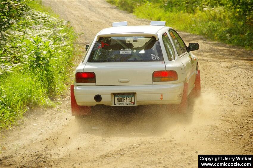 Aidan Hicks / John Hicks Subaru Impreza Wagon on SS1, Steamboat I.