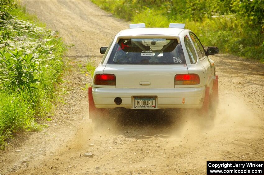 Aidan Hicks / John Hicks Subaru Impreza Wagon on SS1, Steamboat I.