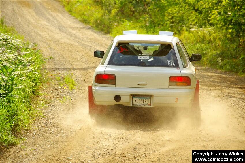 Aidan Hicks / John Hicks Subaru Impreza Wagon on SS1, Steamboat I.