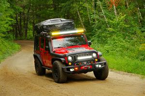 A Jeep Wrangler sweeps SS1, Steamboat I.