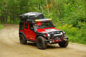 A Jeep Wrangler sweeps SS1, Steamboat I.