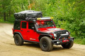 A Jeep Wrangler sweeps SS1, Steamboat I.