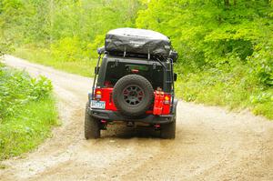 A Jeep Wrangler sweeps SS1, Steamboat I.