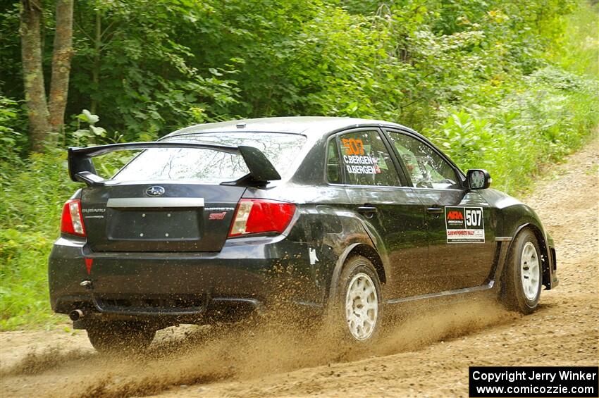 Daryl Bergen / Calvin Bergen Subaru WRX STi on SS1, Steamboat I.