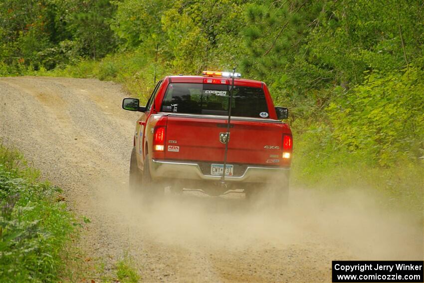 A Dodge Ram 1500 sweeps SS1, Steamboat I.