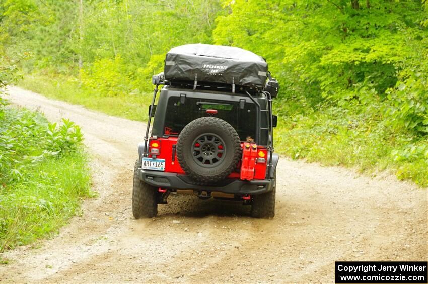 A Jeep Wrangler sweeps SS1, Steamboat I.