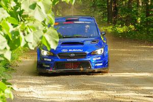 Travis Pastrana / Rhianon Gelsomino Subaru WRX STi on SS4, Steamboat II.