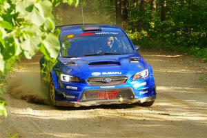 Travis Pastrana / Rhianon Gelsomino Subaru WRX STi on SS4, Steamboat II.