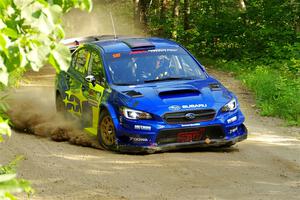 Travis Pastrana / Rhianon Gelsomino Subaru WRX STi on SS4, Steamboat II.