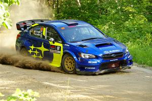 Travis Pastrana / Rhianon Gelsomino Subaru WRX STi on SS4, Steamboat II.