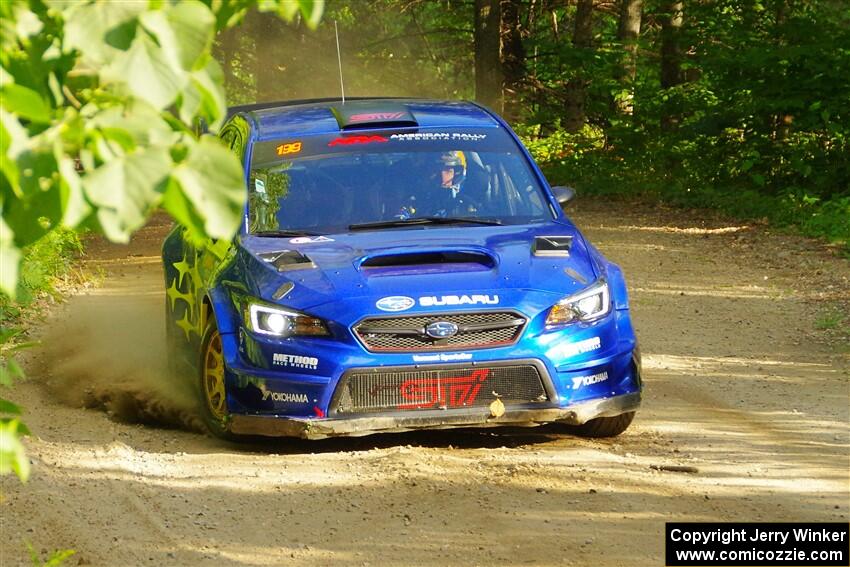 Travis Pastrana / Rhianon Gelsomino Subaru WRX STi on SS4, Steamboat II.