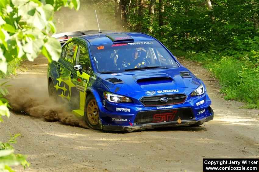 Travis Pastrana / Rhianon Gelsomino Subaru WRX STi on SS4, Steamboat II.