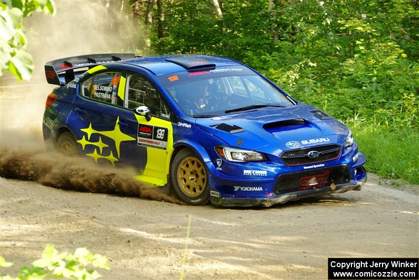 Travis Pastrana / Rhianon Gelsomino Subaru WRX STi on SS4, Steamboat II.