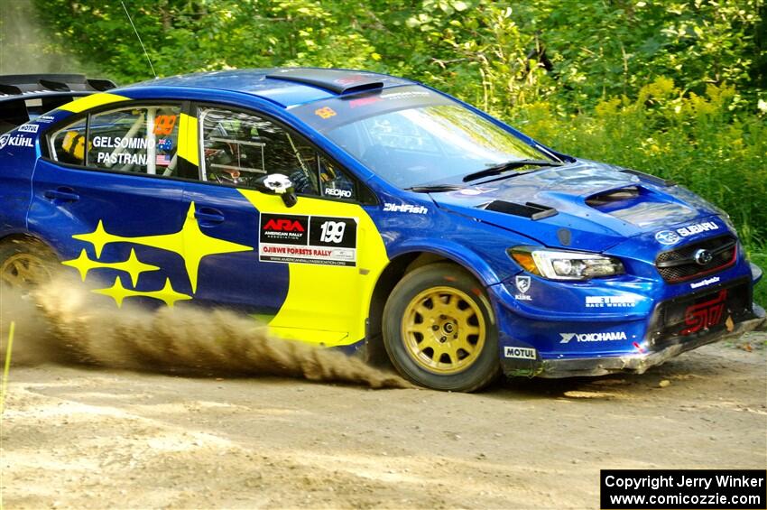 Travis Pastrana / Rhianon Gelsomino Subaru WRX STi on SS4, Steamboat II.