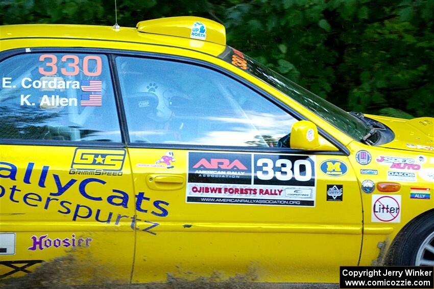 Kevin Allen / Liz Cordara Subaru Impreza on SS4, Steamboat II.