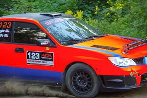 Mike Engle / Morgan Engle Subaru WRX on SS4, Steamboat II.