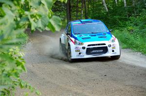 Brad Morris / Michael Hordijk Mitsubishi Mirage on SS4, Steamboat II.