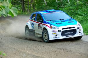 Brad Morris / Michael Hordijk Mitsubishi Mirage on SS4, Steamboat II.