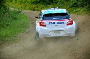 Brad Morris / Michael Hordijk Mitsubishi Mirage on SS4, Steamboat II.