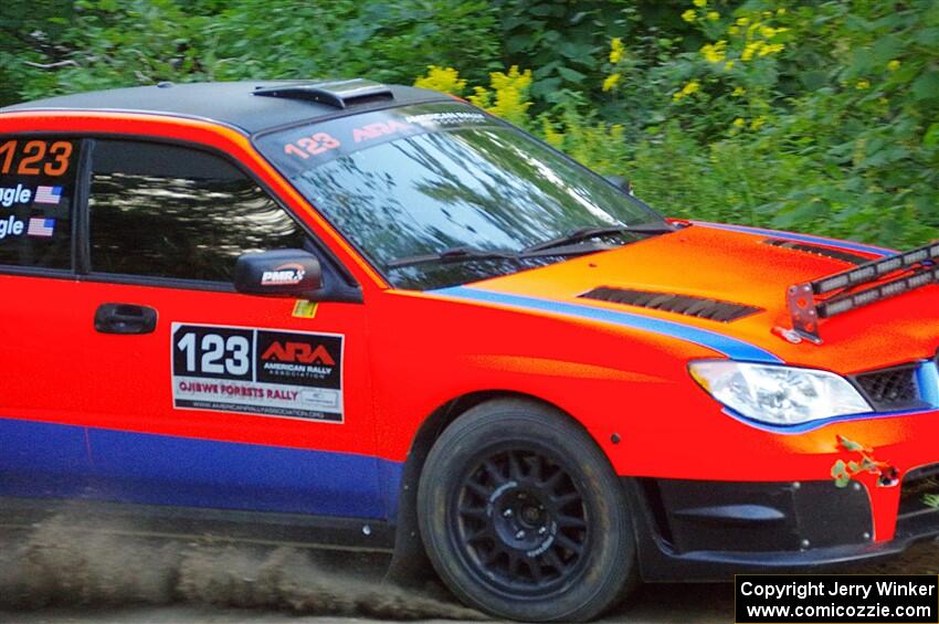 Mike Engle / Morgan Engle Subaru WRX on SS4, Steamboat II.