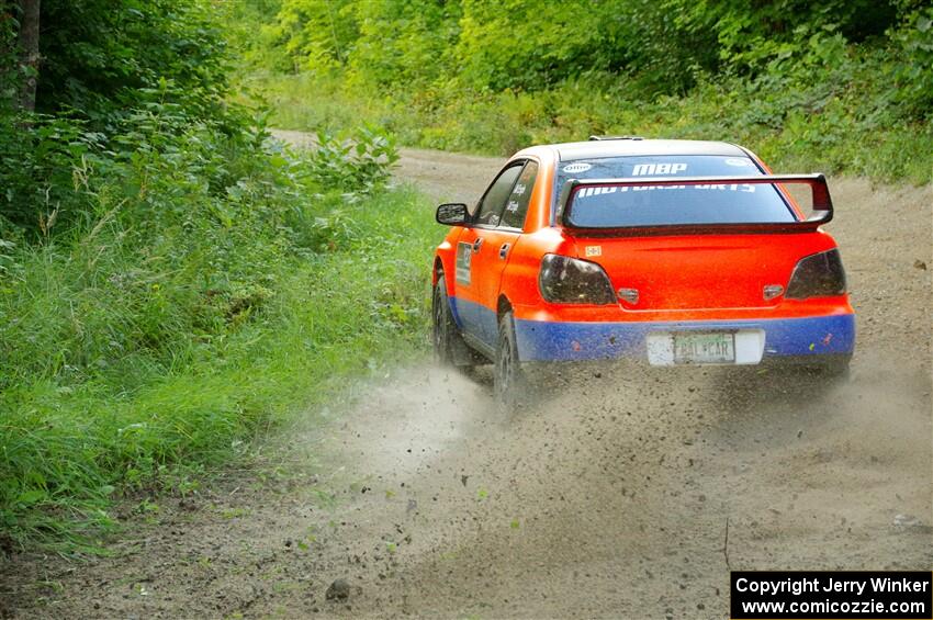 Mike Engle / Morgan Engle Subaru WRX on SS4, Steamboat II.