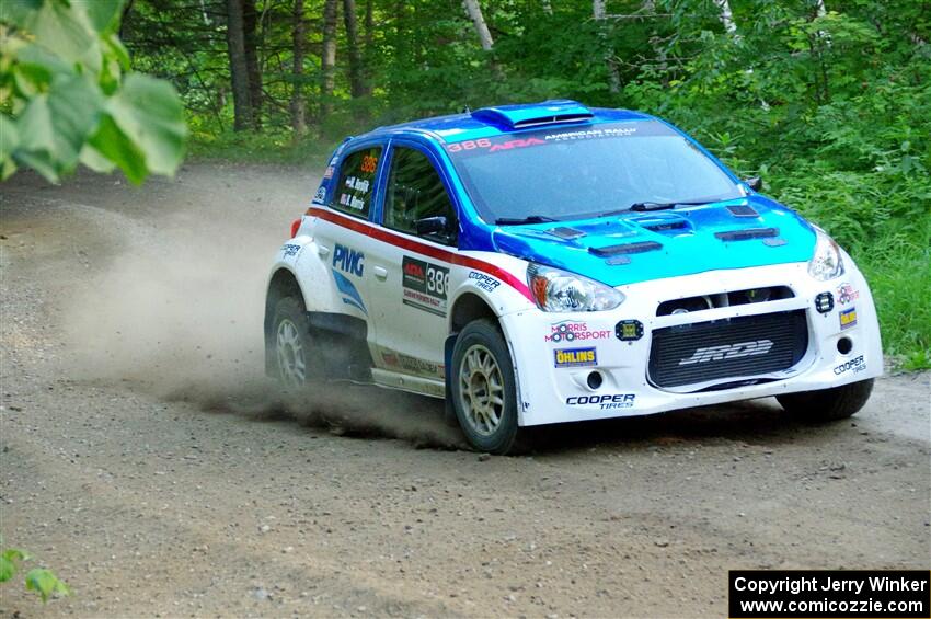 Brad Morris / Michael Hordijk Mitsubishi Mirage on SS4, Steamboat II.