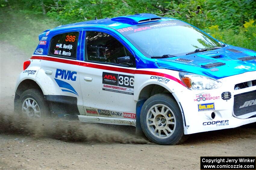 Brad Morris / Michael Hordijk Mitsubishi Mirage on SS4, Steamboat II.