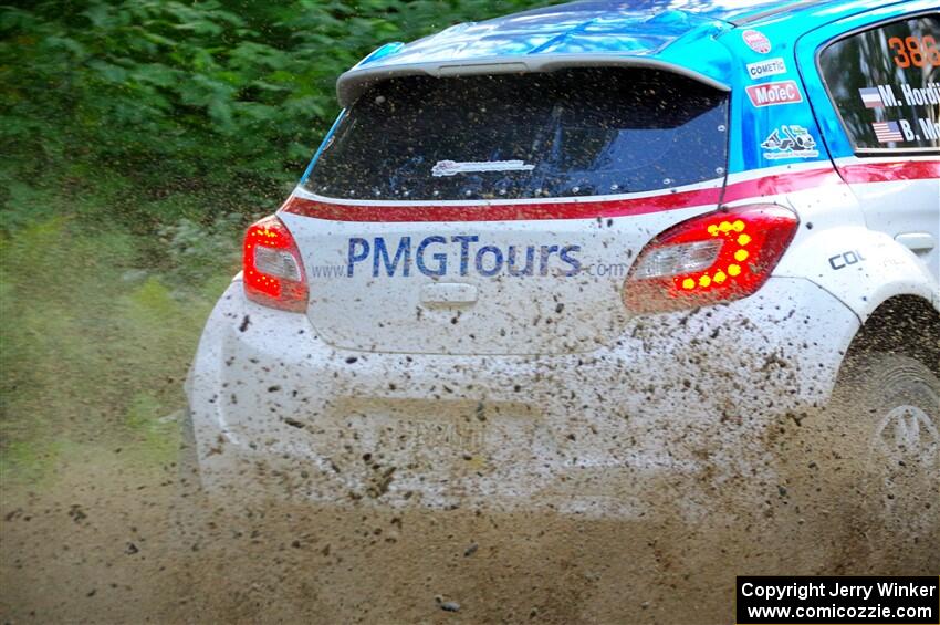 Brad Morris / Michael Hordijk Mitsubishi Mirage on SS4, Steamboat II.