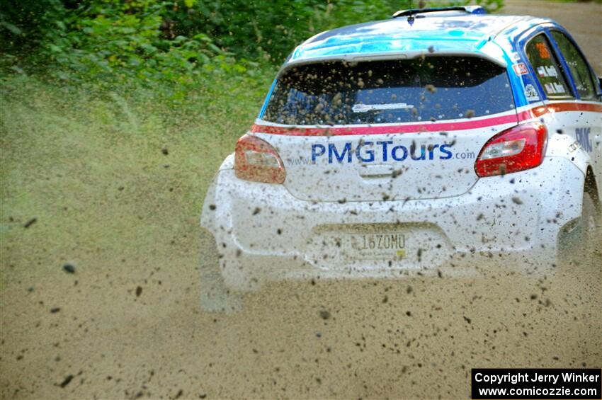 Brad Morris / Michael Hordijk Mitsubishi Mirage on SS4, Steamboat II.