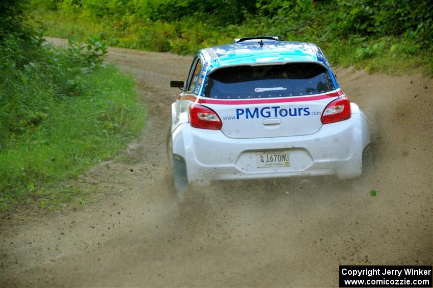 Brad Morris / Michael Hordijk Mitsubishi Mirage on SS4, Steamboat II.